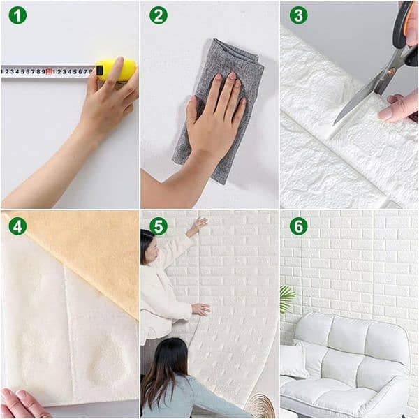 3D Wall  Brick Bedroom Home Decor Waterproof Self Adhesive Wallpaper 5