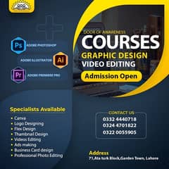 graphic designing course and video editing