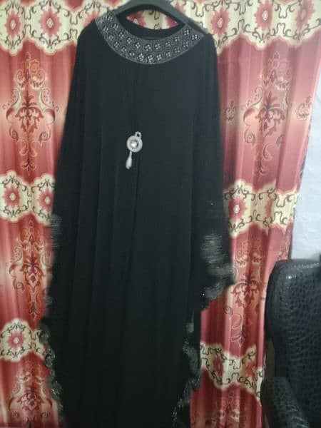 black coloured full size abaya 1