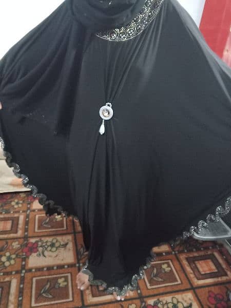 black coloured full size abaya 5