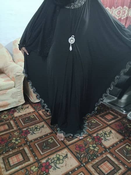 black coloured full size abaya 6