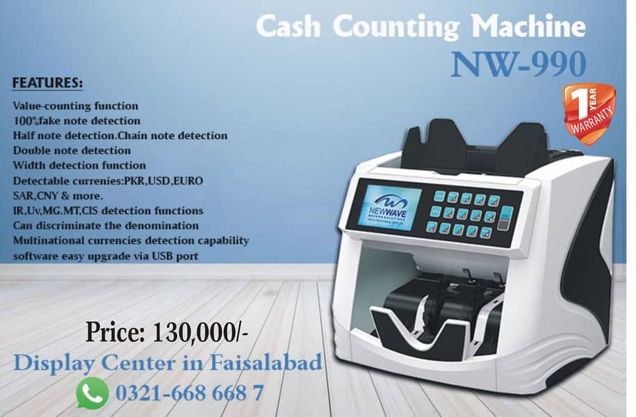 Cash Counting Machine / Packet counter / Mix note Counter Pakistan 2