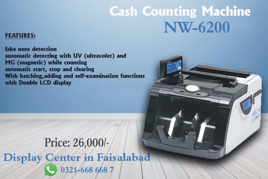 Cash Counting Machine / Packet counter / Mix note Counter Pakistan 15