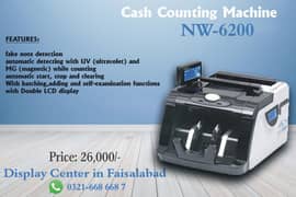 Cash Counting Machine / fake note detection / Packet counter / Machine