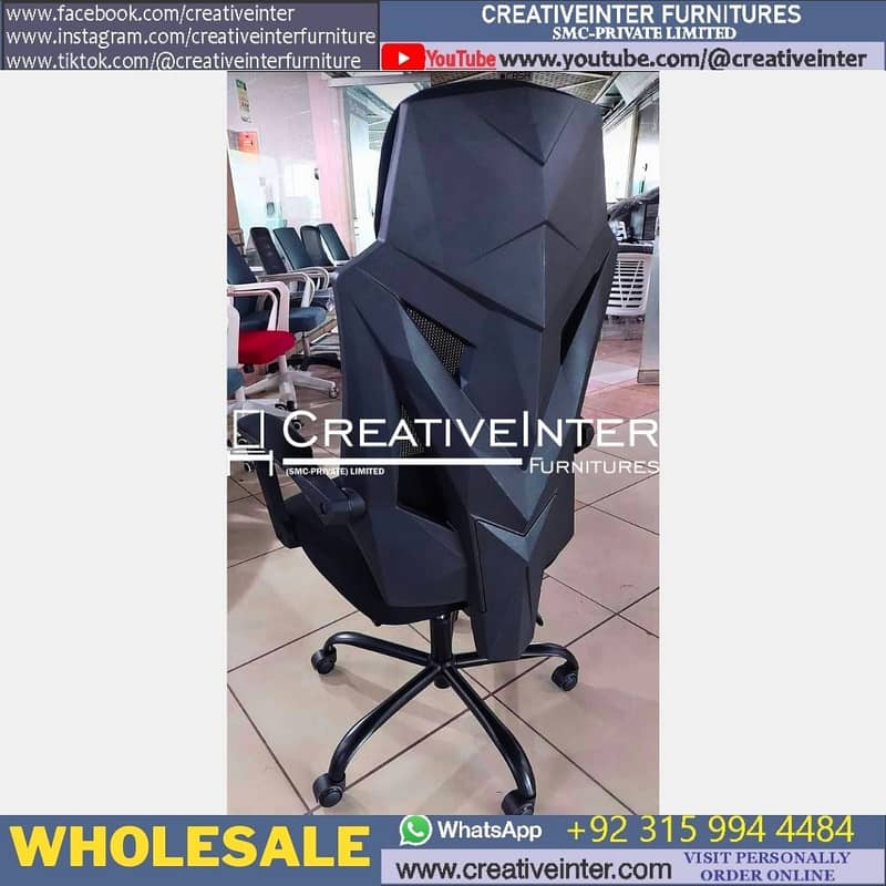 Office Boss Chair leather revolving high back Study Computer Desk 14