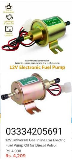 Electric Fuel And Diesel Pump 12V