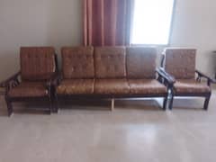 Oak wooden 5 seater sofa set for sale