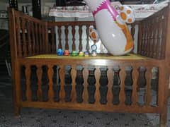 wooden kids bed