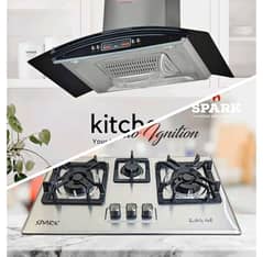 kitchen gas stove / hob hoob LPG ng / hood / cooking rang/ 03044767637