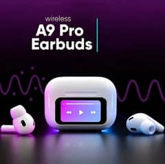 AIRPODS PRO 2_A9-PRO_WITH LED TOUCH SCREEN_PLATINIUM QUALITY_EARBUDS