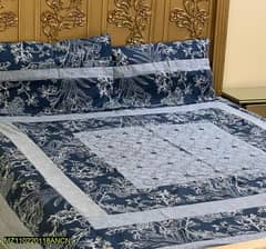 3pcs Cottam patch work double bedsheet