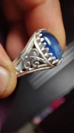 origenal burma sapphire silver ring