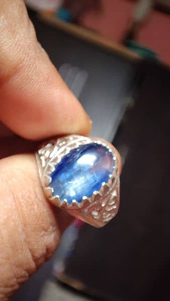 origenal burma sapphire silver ring 1