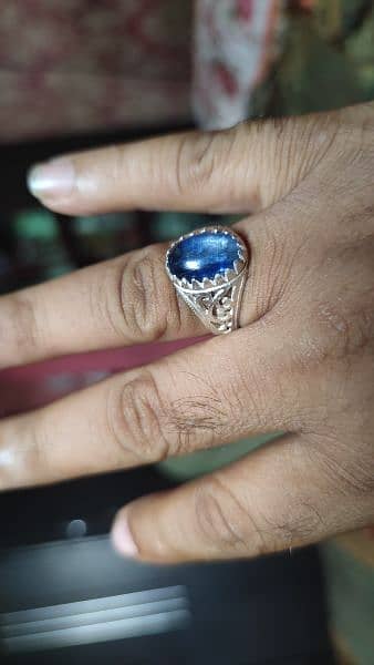 origenal burma sapphire silver ring 4