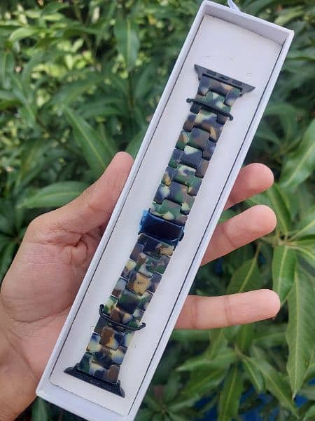 Apple Watch 44mm Chain Watch Bracelet Marble Design 11