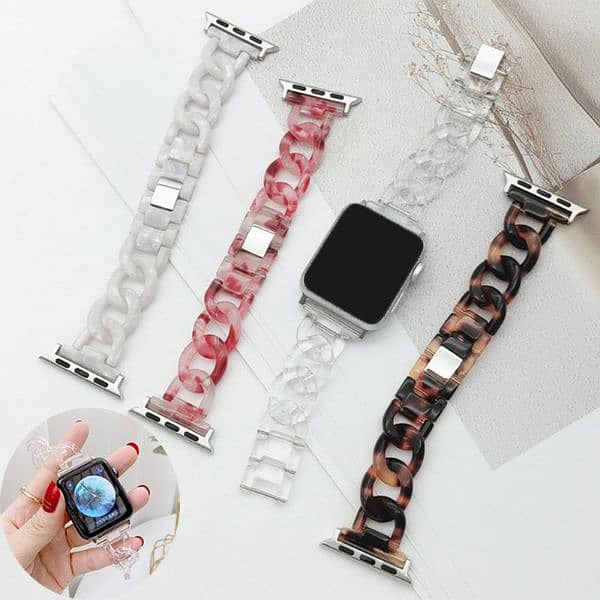 Apple Watch 44mm Chain Watch Bracelet Marble Design 15