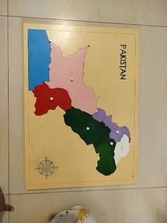 Wooden Pakistan map jigsaw