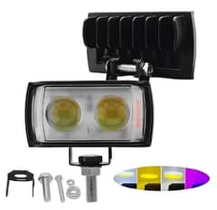 LED Work Light Driving Fog Light White Amber Spotlight Universal