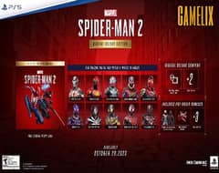 SPIDERMAN 2 FOR PS4 AND PS5 GAMES
