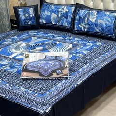 3 D PANAL BEDSHEET CRYSTAL COTTON*   03017186072 call us for order