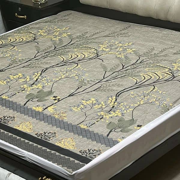 PRINTED WATER PROOF MATTRESS COVER 03017186072 call us 2