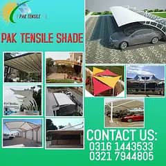 car parking shade\car shed\Fiber Shades\Tensile Shades in lahore