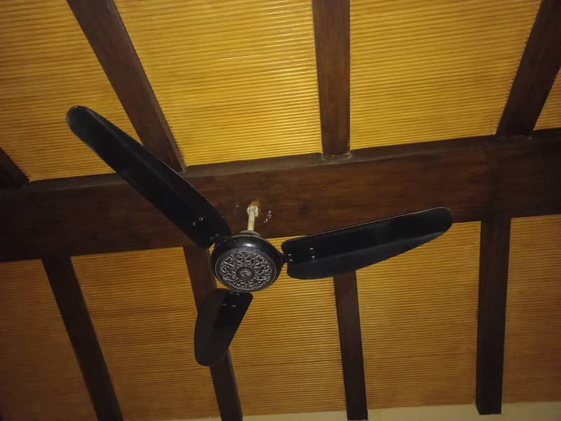 Ceiling Fan Black Color AC 220V conditioni 10/10 3