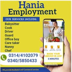 Cook / Chef /Baby Sitter / Maids / House Maids / Patient Care / Driver