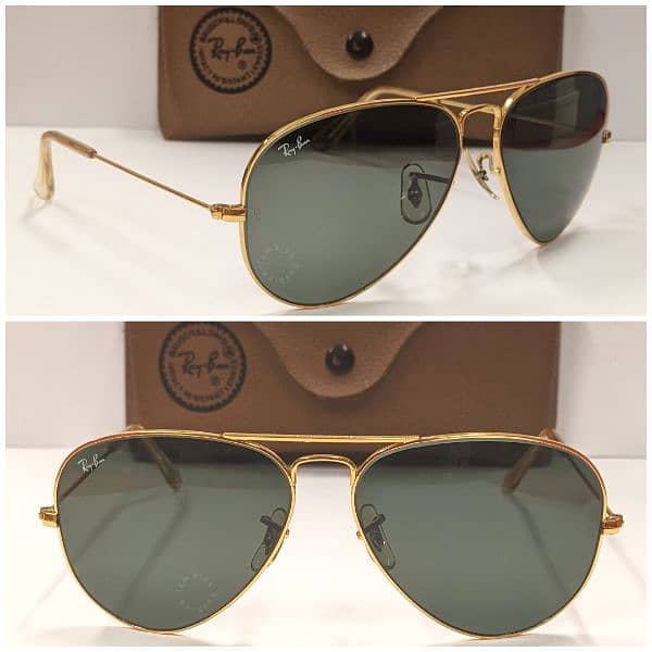 Ray Ban Bausch and Lomb USA Sunglasses, Gold Plated, Vintage 1