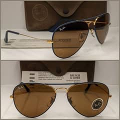 Ray Ban Bausch and Lomb USA Sunglasses, Gold Plated, Vintage