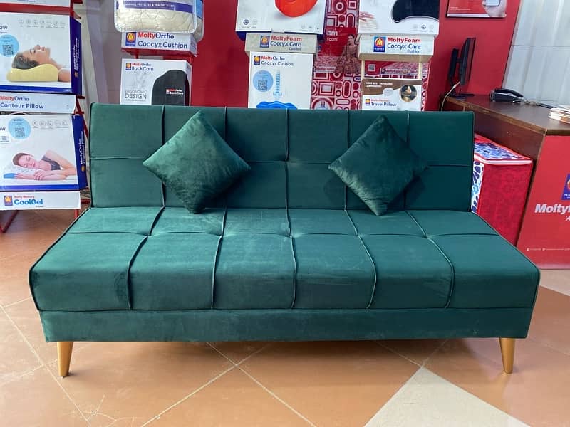 SOFA CUM BED (2in1)(SOFA+BED)(Molty foam)(10 years warranty) unlimited 14