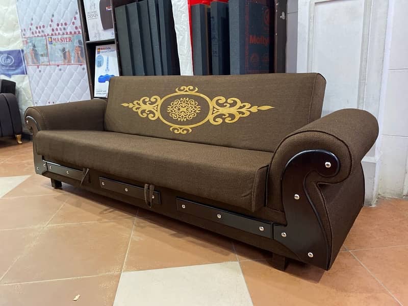 SOFA CUM BED (2in1)(SOFA+BED)(Molty foam)(10 years warranty) unlimited 17