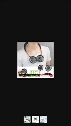 Sport portable neck fan