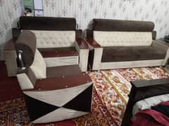 6 seater sofa set valvet ka kapra use hua ha