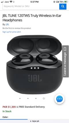 JBL tune tws Headphones
