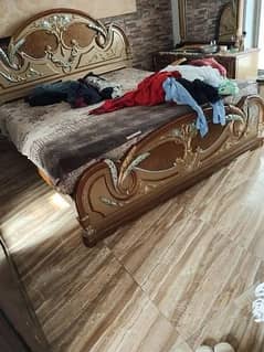 bed room furniture/bed set/dressing table/wooden double bed