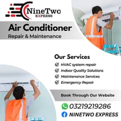 Portable A/C services,HVAC repair,Thermostat installation,SPLIT AC