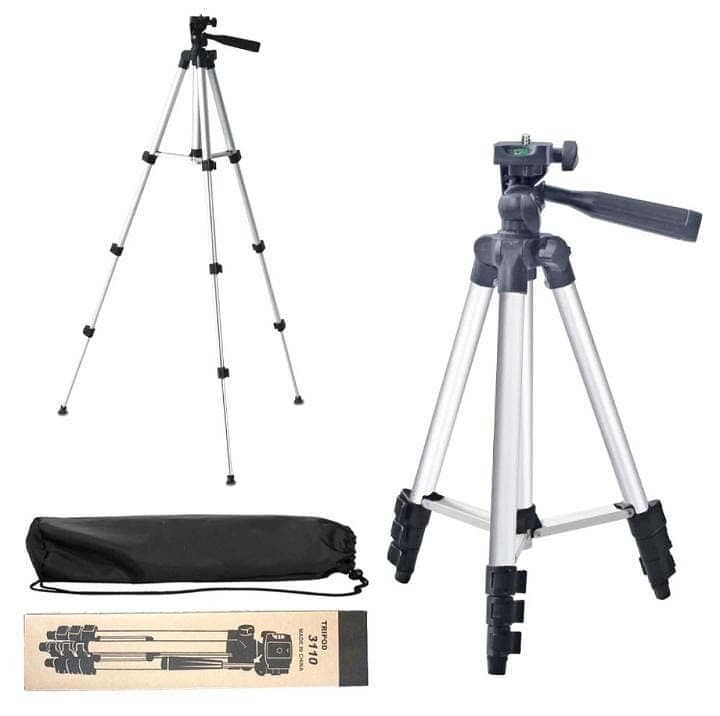 3.5 Feet Tripod Stand for Mobile Phones and Cameras with Mobile Phone 3