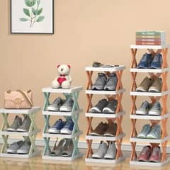 5 Layers Stackable Vertical Space Saving Shoe Storage Rack Bookshelf O 0