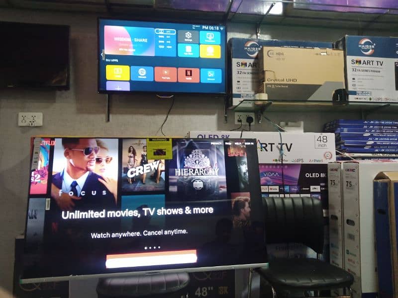 32, INch SAMSUNG Android 4k led Tv warranty O3O2O422344 0