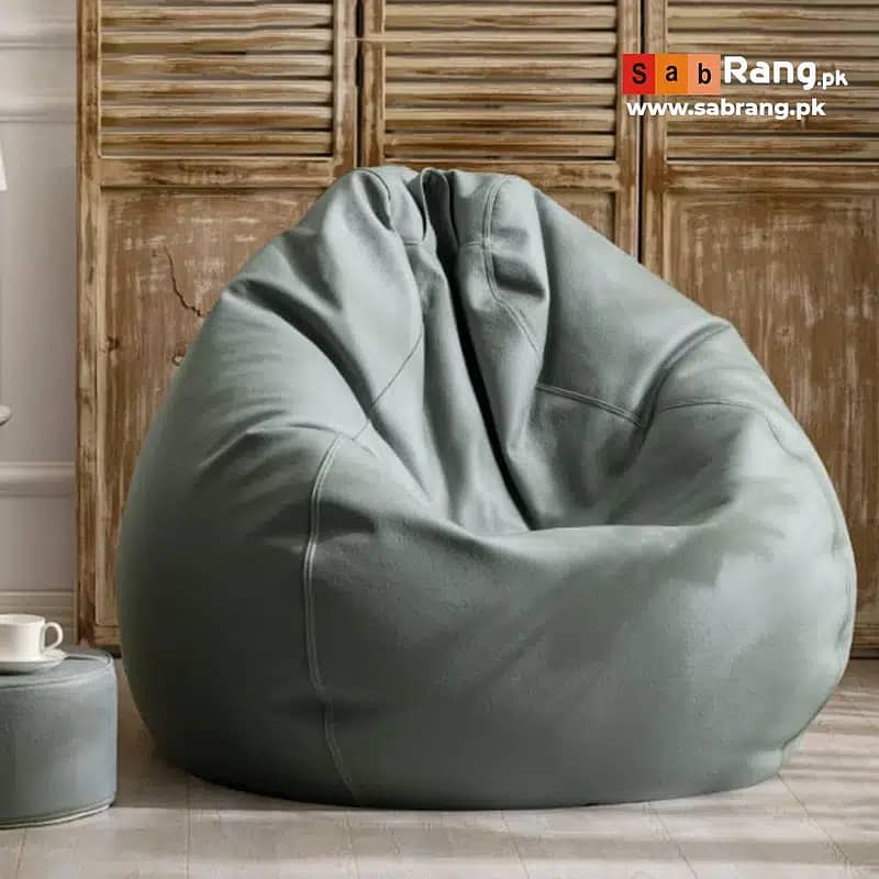 bean bag / leather bean bag / Leather bean bag /sofa cum bed Bean bag 5