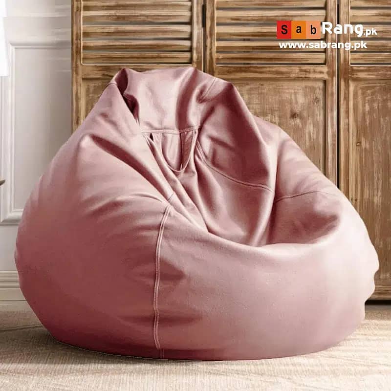 bean bag / leather bean bag / Leather bean bag /sofa cum bed Bean bag 7