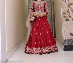 Bridal Dress / Bridal Lehanga / Wedding Dress / Red Lehanga