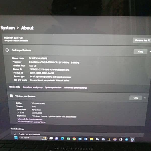 HP Spectre x360 10/9 condition 1