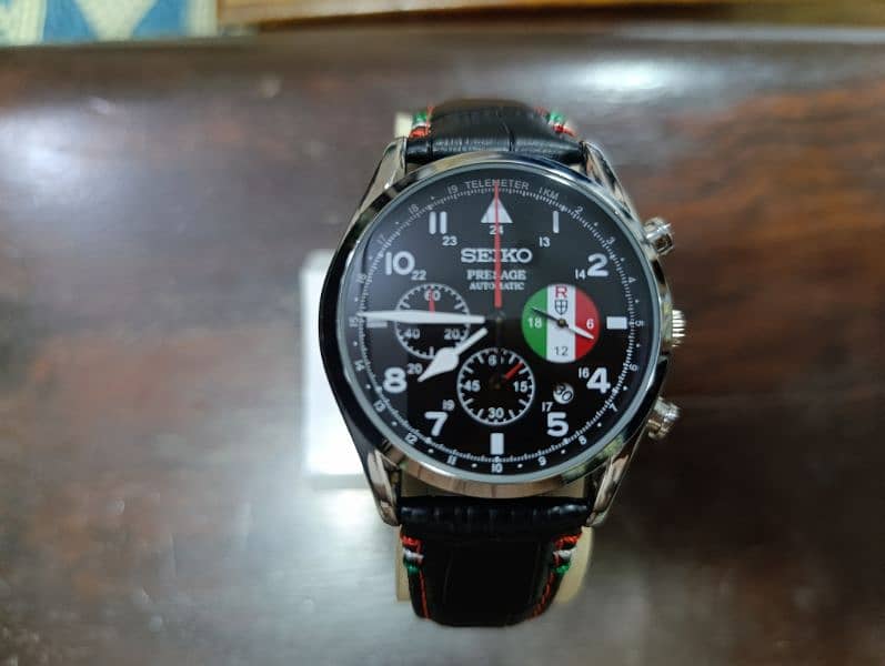 Seiko Prestige Limited Edition Italian Foot ball chronograph with date 13