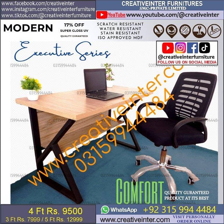 Office table Modern gaming desk chair workstation laptop study meeting 11