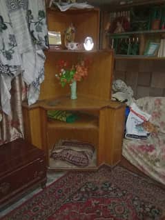 Almari corner set also use tv trawli