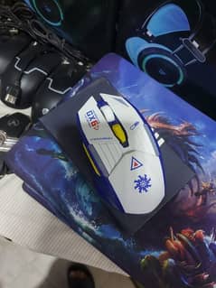 GX6 2.4ghz Rechargeable Wireless Gaming Mouse RGB Light Silent Clickl.