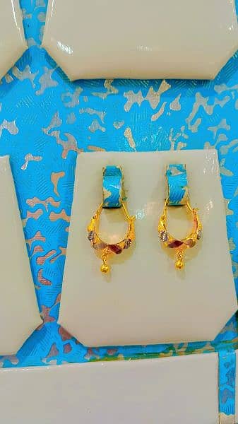 Gold tops earrings baleya ring 10