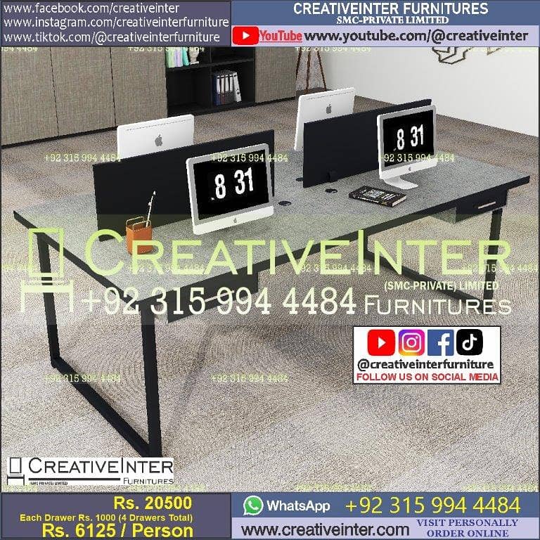 Office Table Conference Executive CEO Reception Desk Workstation Chai 10